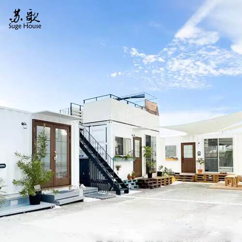 源头厂家直销镀锌钢结构集装箱改造创意模块化商铺咖啡馆设计建造