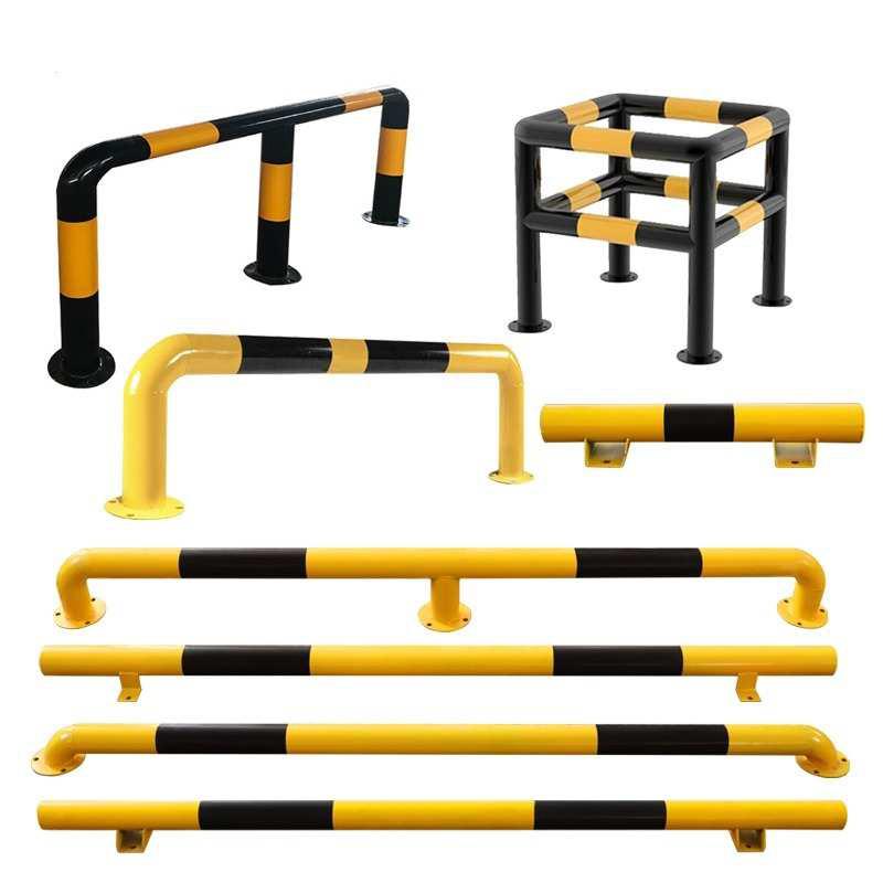 钢管挡车器停车位挡车器地挡车栏杆车轮限位器M型防撞护栏