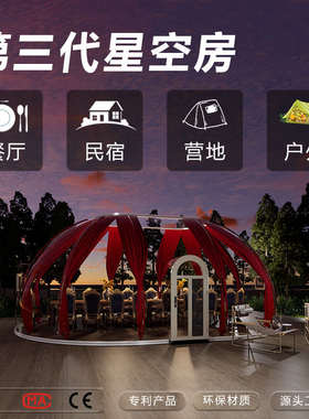 屋景区pc民厂家直销四季球形透明旅游户外帐篷空房星露营泡泡宿