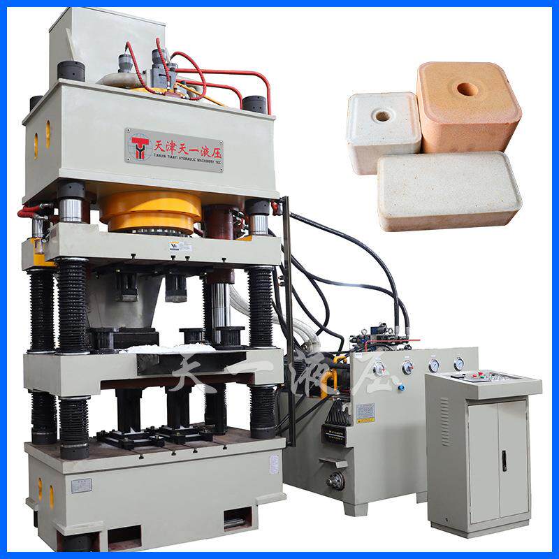 630吨净水盐砖压制液压机 牛羊舔砖粉末成型压力机 四柱油压机