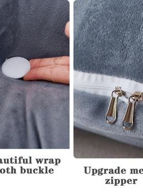 床水晶绒靠头靠垫垫榻大靠背软包靠枕床上榻米靠腰背枕水晶绒护靠