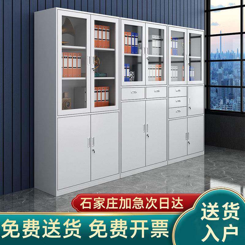 石家庄办公室文件柜资料柜财务铁皮柜子档案柜铁柜储物柜更衣柜子