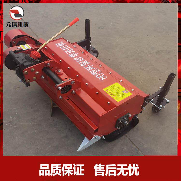 手推除杂草碎草机还田割碎机草坪机手扶式锄草大棚推草机小型秸秆