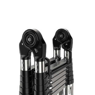 特厚不锈钢多功能伸缩梯子升降直梯折叠人字梯竹节梯加厚可折叠梯