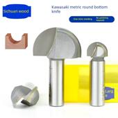 四川木刃公制圆底刀木工雕刻机球头刀圆槽半圆弧铣刀硬质合金头