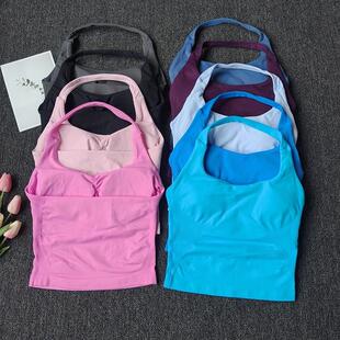 Yoga vest, broadband neck hanging sports vest with chest