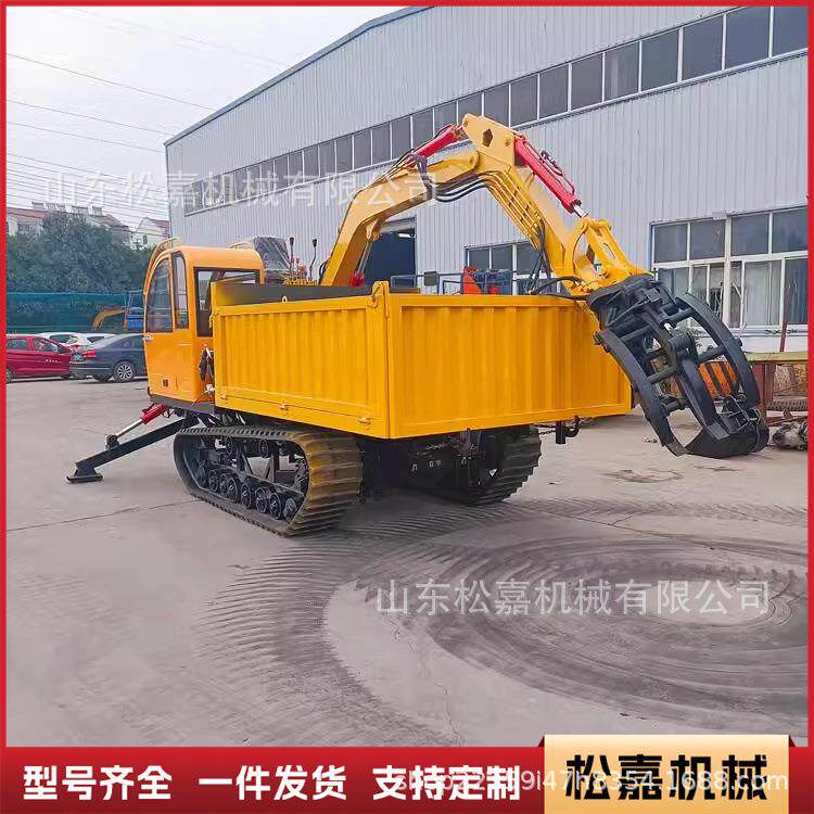 履带运输车随车抓3吨5吨8吨全地形农用履带式抓木机抓挖机履带抓