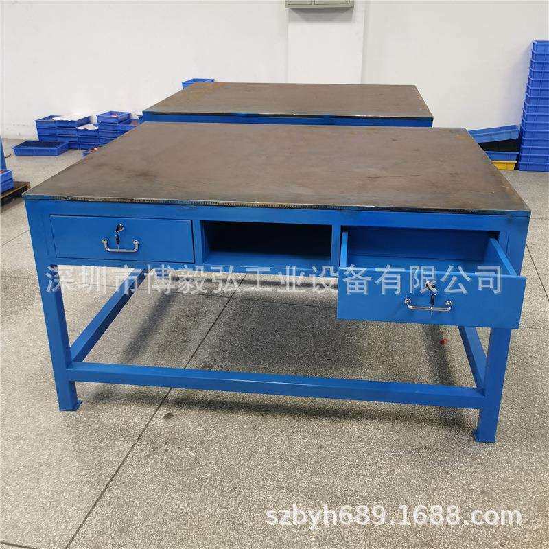 深圳广州重型钢板钳工工作台 飞模修模台模具维修装配台厂家供应