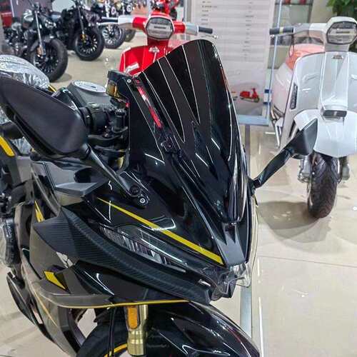 适用无极RR525改装竞技风挡 24款加高加长前挡风玻璃导流罩PC材料