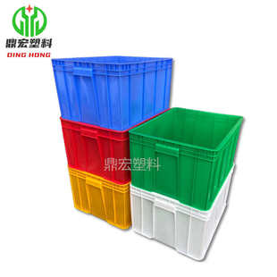 415 厂家供应塑料周转箱545 300大号配盖周转框塑料胶框多种颜色
