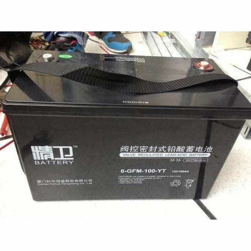 科华精卫蓄电池6GFM-100-YT免1维护12v0P0ah光伏发电USDCM EPS太