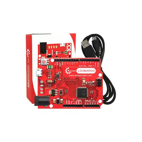 KEYES leonardo R3开发控制板适用arduino单晶片学习送USB线 环保
