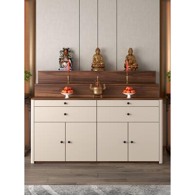 新中式佛龛供桌神台实木佛柜神龛一体柜家用实木佛台供桌供神台柜