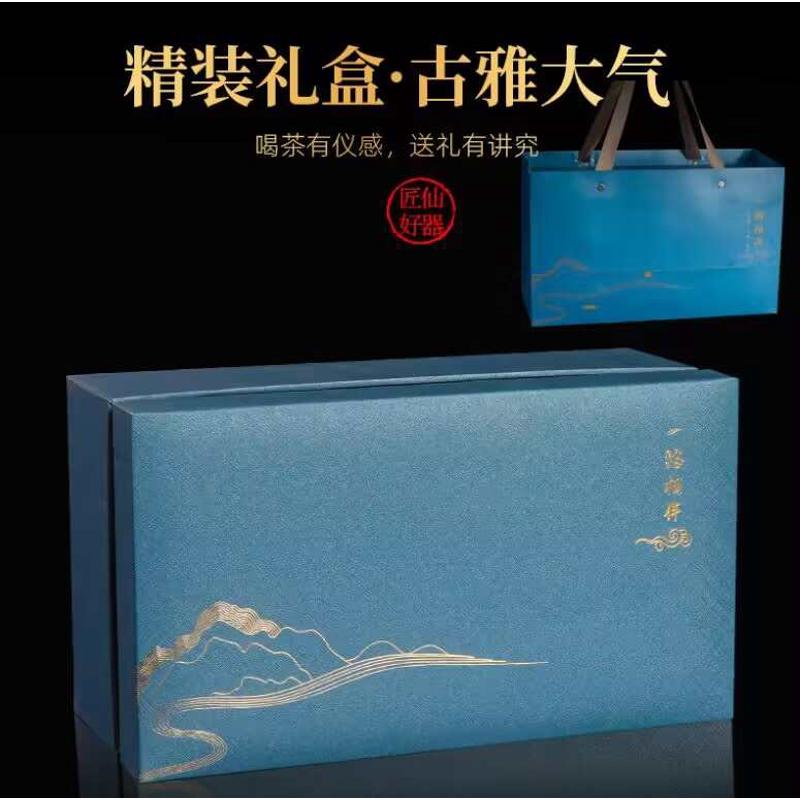 天青汝窑茶杯个人开片可养陶瓷德化办公功夫茶具大容量带盖重阳礼