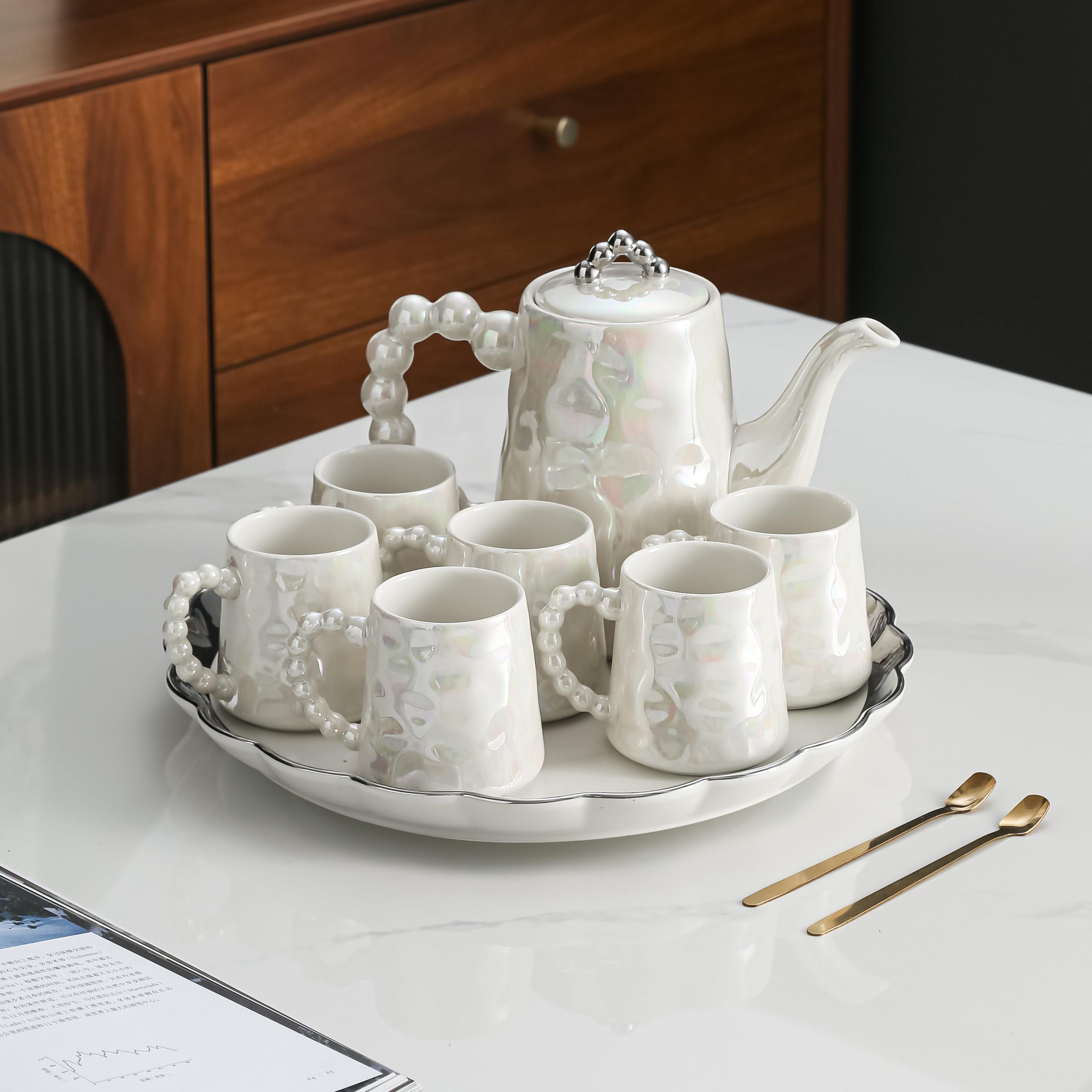 陶瓷水壶套装杯具水杯结婚茶壶乔迁送礼茶具水具家用客厅茶杯杯子