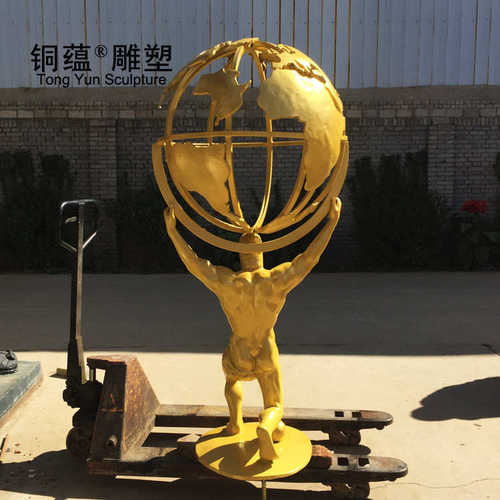 大型欧式人物雕塑托举者铜雕塑景观园林雕塑落地摆件校园雕塑厂家