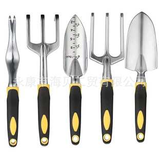 铝合金花园工具双色塑料手柄园林铲 厂家批发园林园艺工具13件套装