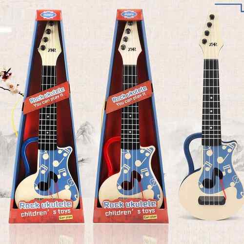 高档儿里童新款仿真吉他器玩具尤克里可弹奏音乐早教乐启蒙男孩女