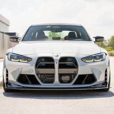 适用于宝马M3/M4 G80/G82前杠改MP款进气口装饰雾灯框风口