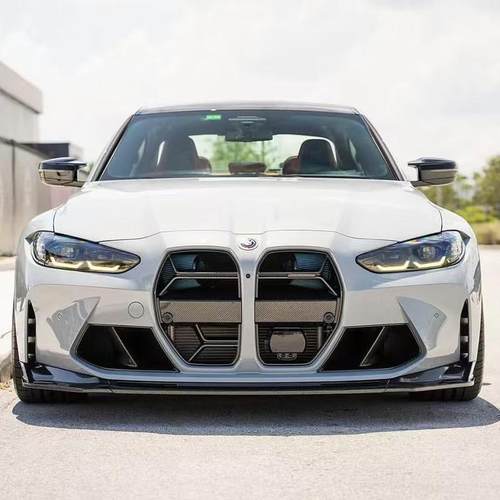 适用于宝马M3/M4 G80/G82前杠改MP款进气口装饰雾灯框风口