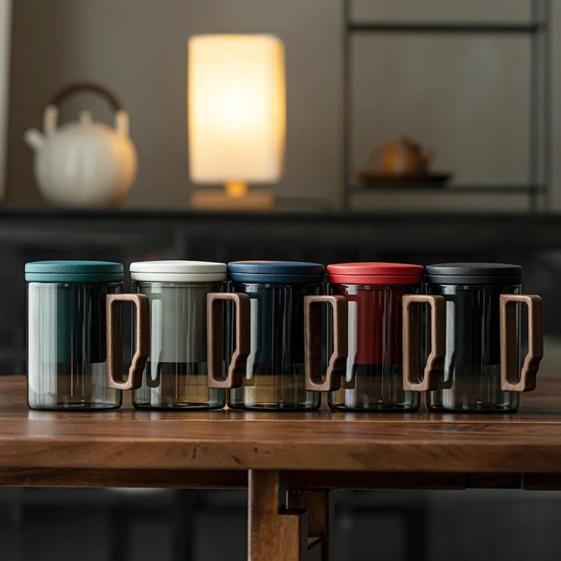 办公室茶水分离泡茶杯个人杯茶杯家用大容量马克杯带盖过滤杯送礼