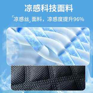 夏季 674小垫葫凉感丝通风制冷汽车坐防滑单座套按免摩绑车芦 新款