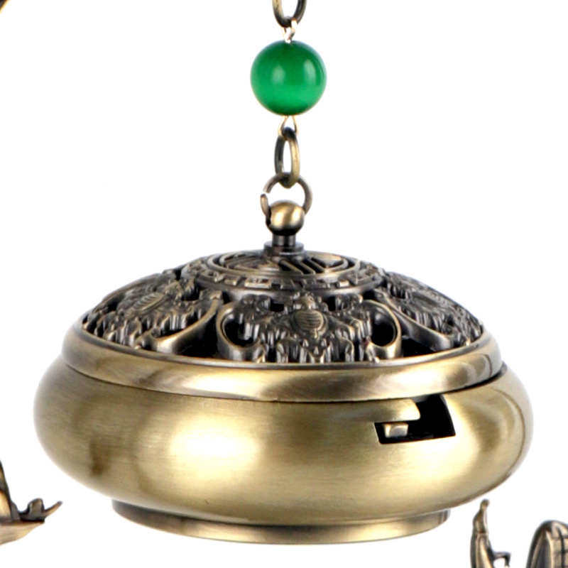 【源头工厂】荷塘悦色中式熏香吊炉摆件家居香道茶道饰品2H盘香炉