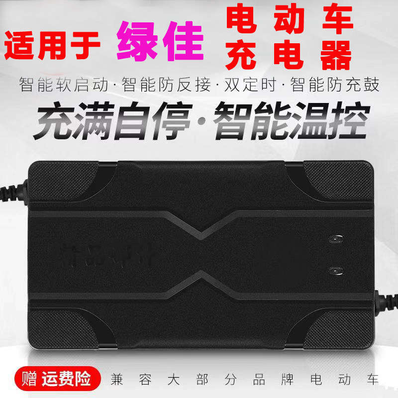 铅酸电瓶电动车绿三轮装池佳绿能伏充电器安108v12ah60v32a72v