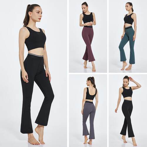 Horn yoga pants, women's fitness pants, plus size high