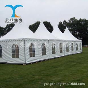 甘肃景区户外活动棚5x5m,6x6m,8x8m尖顶帐篷欧式奢华婚礼摄影篷房