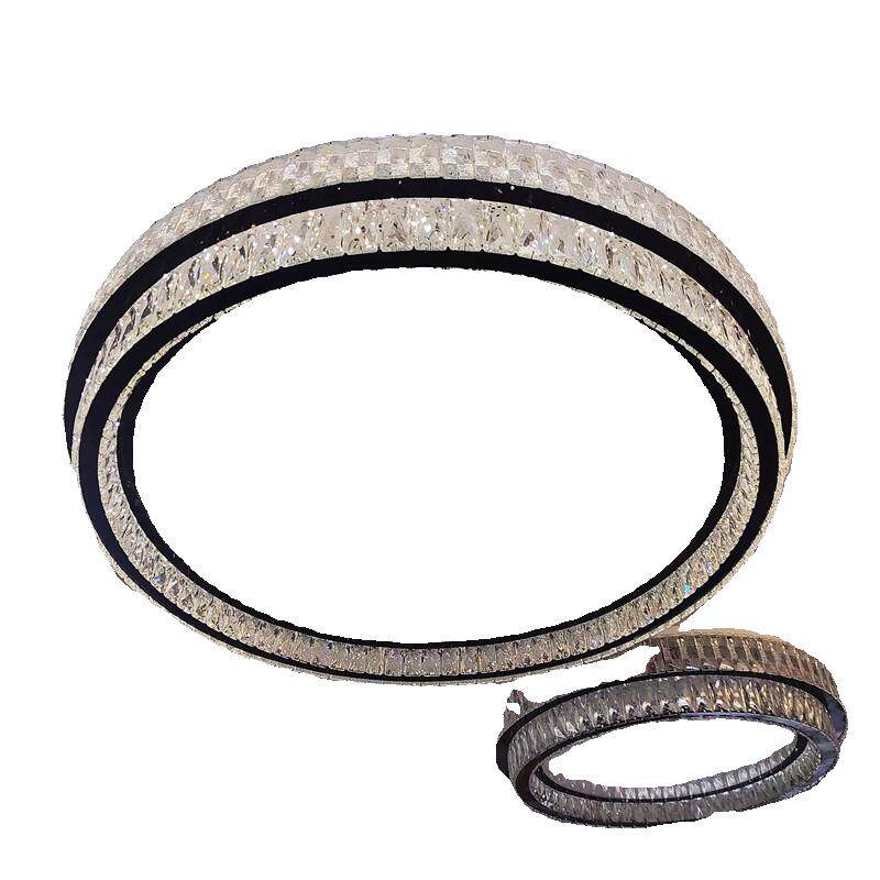 led水晶吸顶灯 轻奢大气客厅灯简约现代长方形卧室灯餐厅灯具套装