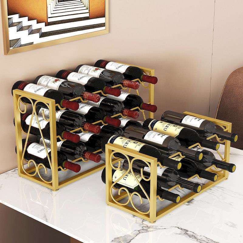 酒庄柜葡萄HB-2206架酒展示吧架红酒架子轻奢高档纵向台家用红酒