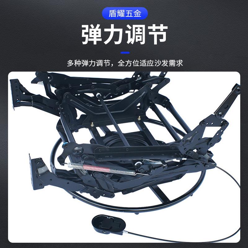 手动摇带转沙发架可摇可转单人沙发铁架底座配件铁艺现代家具五金