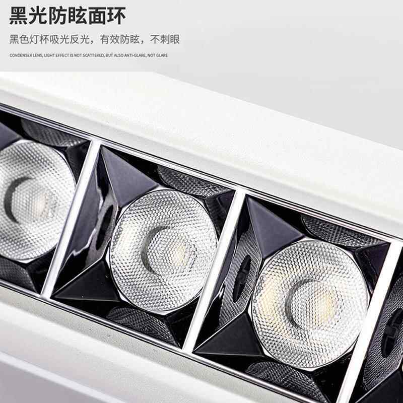 新款直销无主灯明装创意射灯LED长方形玄关筒灯防眩吸顶家用客厅