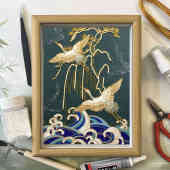 立体相框掐丝珐琅画diy材料包桌面装 饰摆件礼物景泰蓝非遗手工