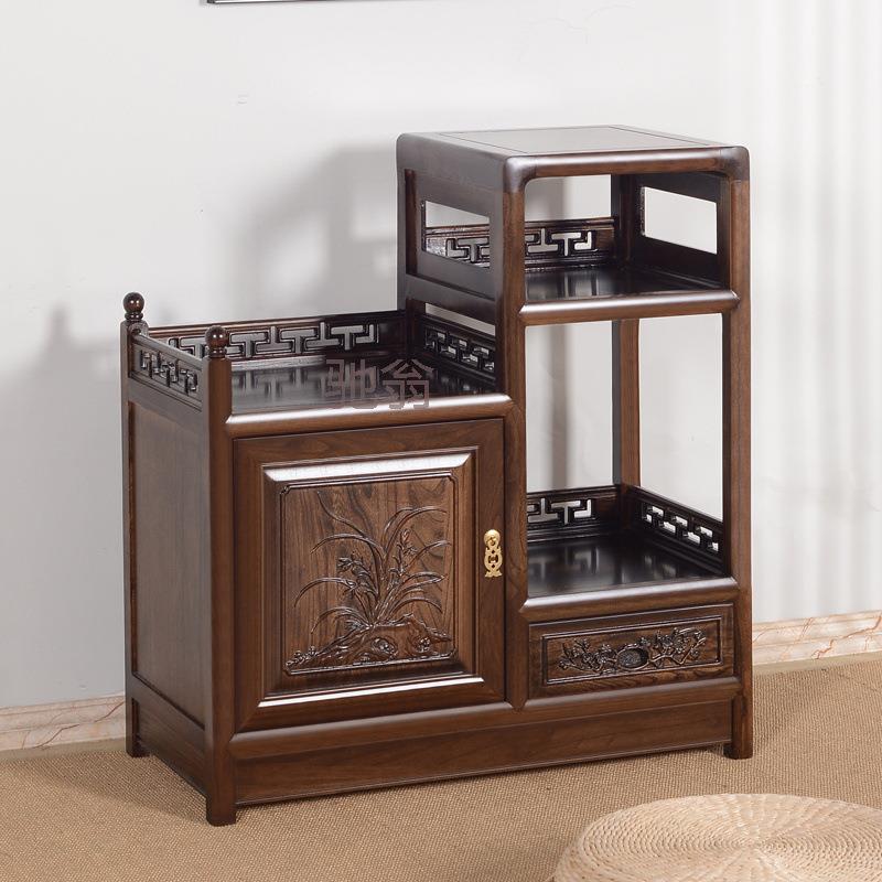 Mt客厅茶水柜老榆木中式茶水台茶水柜实木边柜餐厅酒水柜置物柜简