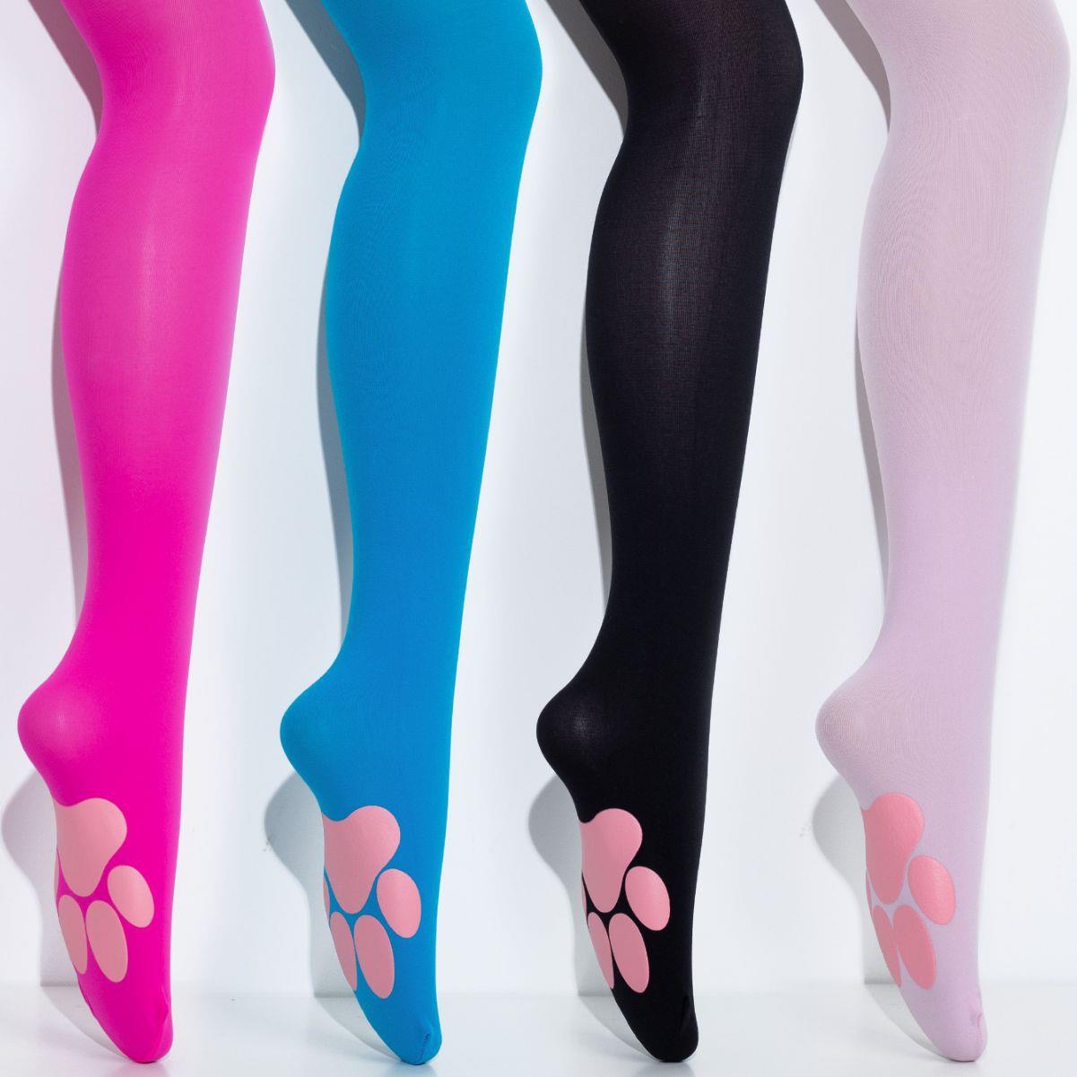stockings cute claws cat socks knee the over long silk