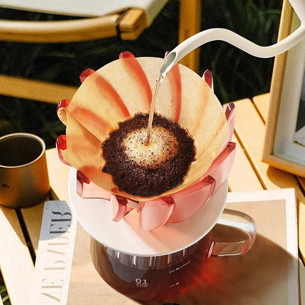 手冲咖啡滤杯V60过滤杯套装睡莲滤杯手冲滴漏式过滤器咖啡器具