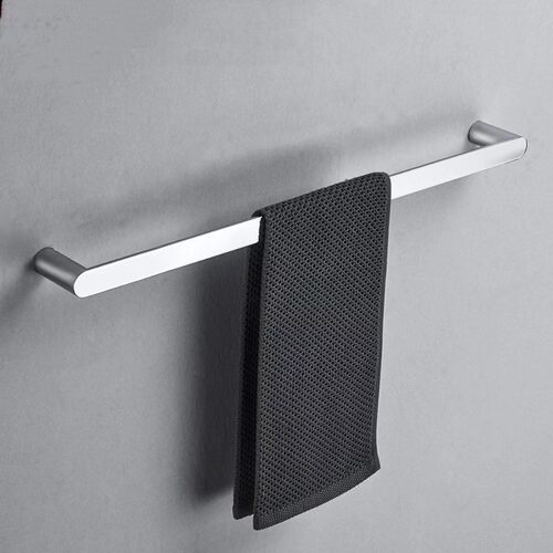 不锈钢浴室挂毛巾架壁挂加长毛巾杆卫生间厕所双杆墙壁浴室架子