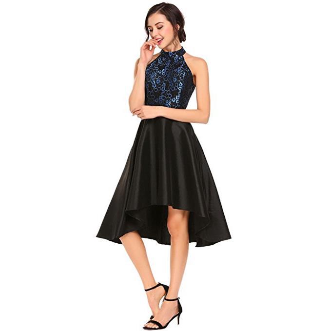 evening lace swallowtail halter slim women for sleeveless