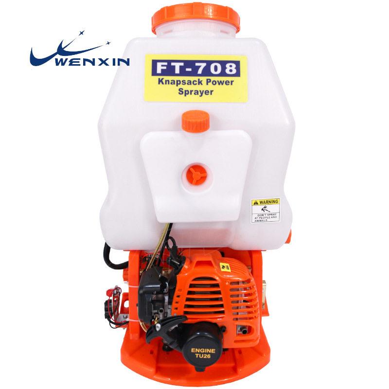 厂商直销708双进水TU26汽油压打机20L背负式动力喷雾器