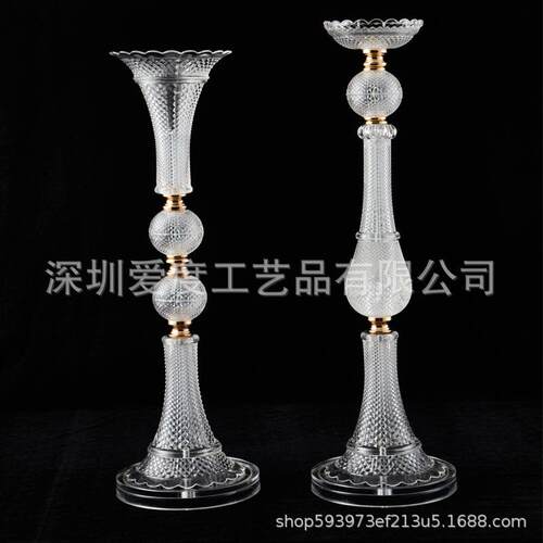 婚礼堂厂家直销新款桌花器酒店婚礼堂桌上插花摆件道具