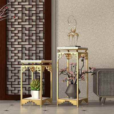 大理花几架新中石式HJK6278简约室内盆景架客厅电视柜旁落地花地