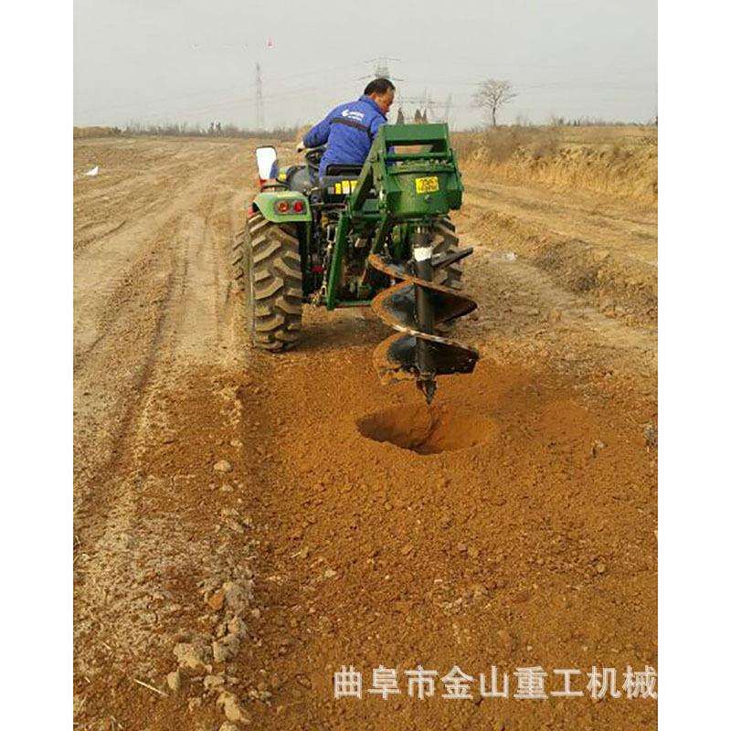 多功能拖拉机植树打洞机 地钻挖坑机 加厚型后置式挖坑机