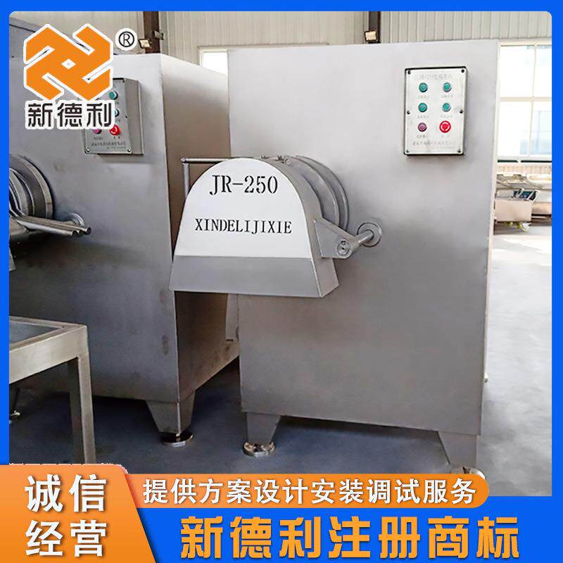大型鸡骨架绞碎设备全自动商用鱼肉绞泥机器不锈钢大功率绞肉机