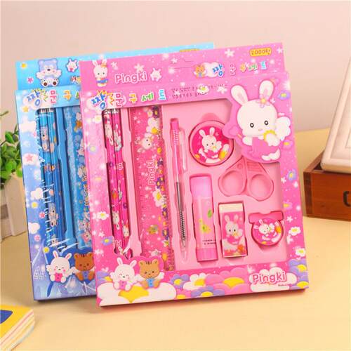 9-Piece Stationery Set, Student Stationery Combo, Multi-func