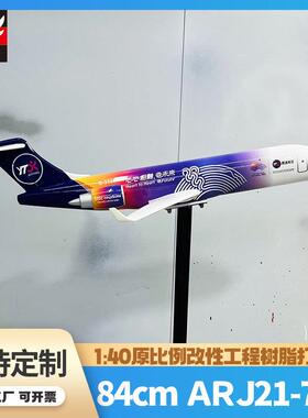 ARJ21圆通飞机模型客机航模84cm民航公务机摆件大尺寸落地摆件模