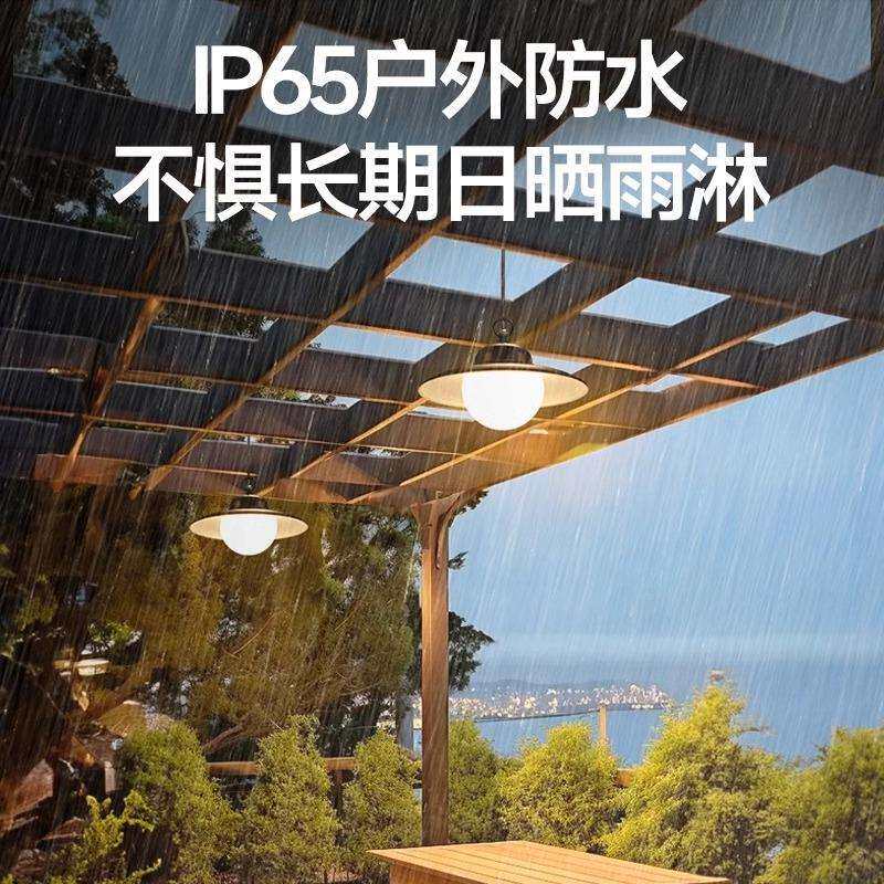 太阳能吊挂灯室外别墅阳光房照明led庭院阳台户外防水悬挂庭院灯