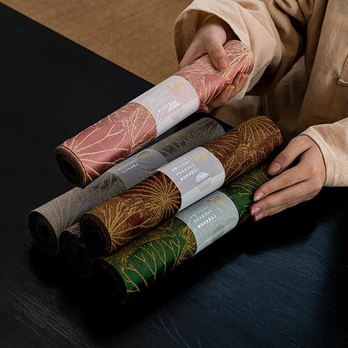织锦缎简约茶席新中式禅意茶桌旗茶垫布艺轻奢茶台茶几布茶道零配