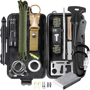 热卖 备急救求生工具包生存 野营户外旅行应急盒多功能战术装